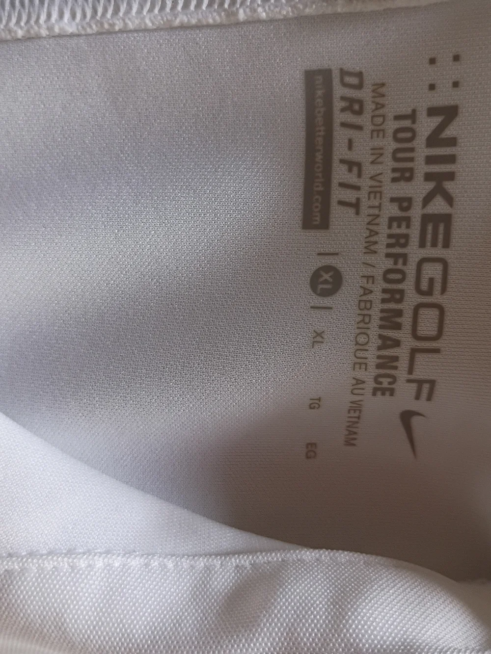 Nike Golf Women’s White Dri-FIT Polo Shirt Size XL